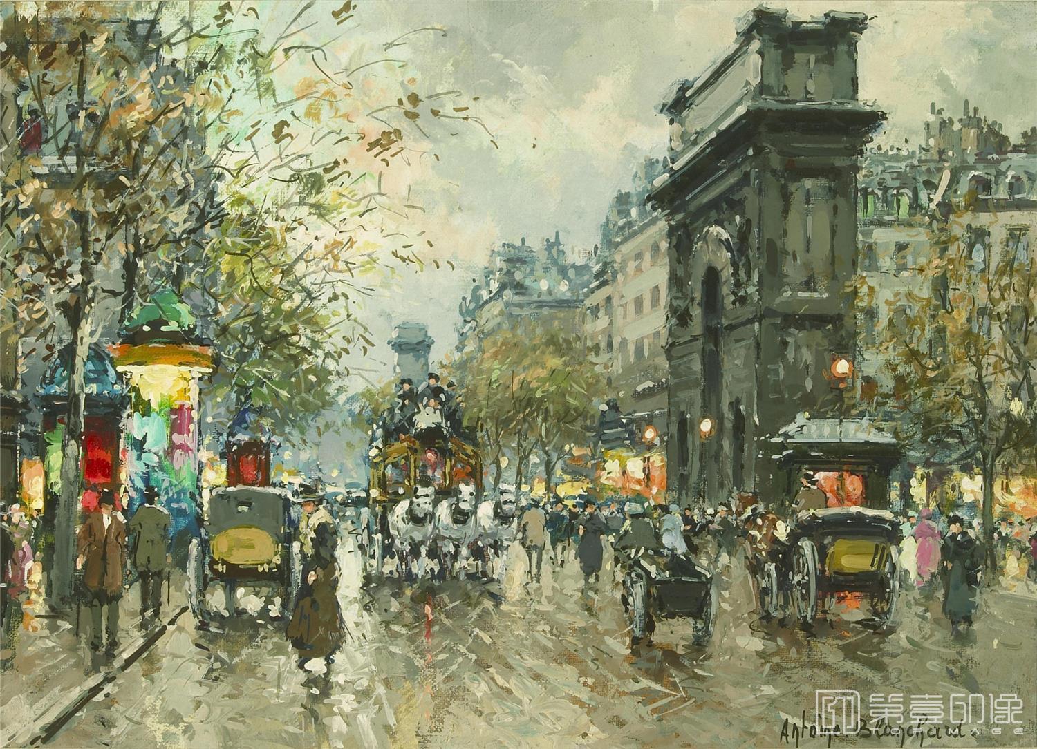 油画-安托万·布兰乍得 Antoine Blanchard作品-086